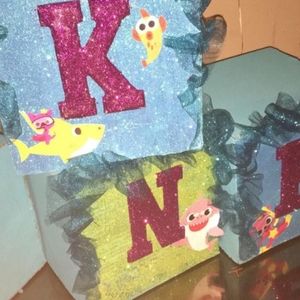 Baby shark party decorations